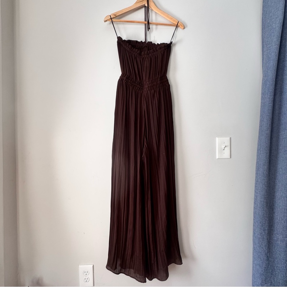 Chiffon Pleated Jumpsuit